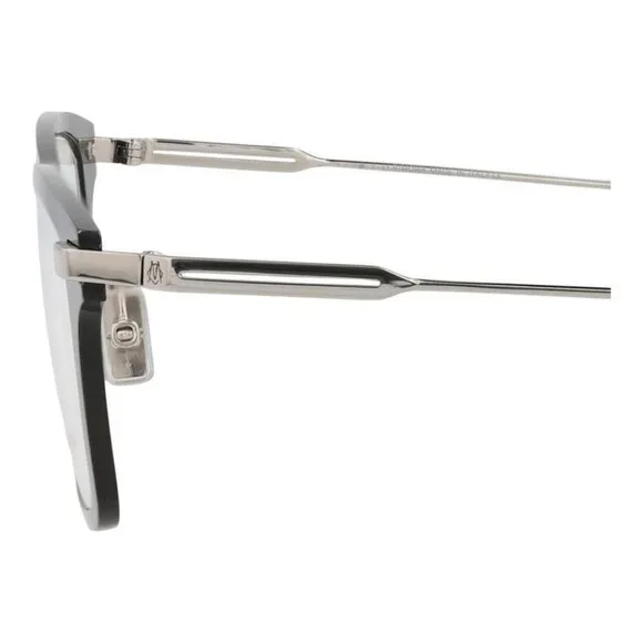 Rimowa Mens Square/Rectangle Black Silver Transparent Fashion Designer Eyewear